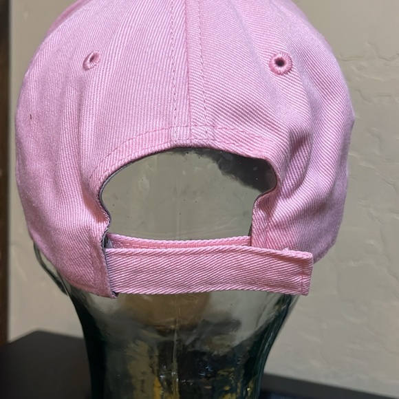 Pink and White Embroidered Sea Ray Baseball Hat Cap - Picture 3 of 7